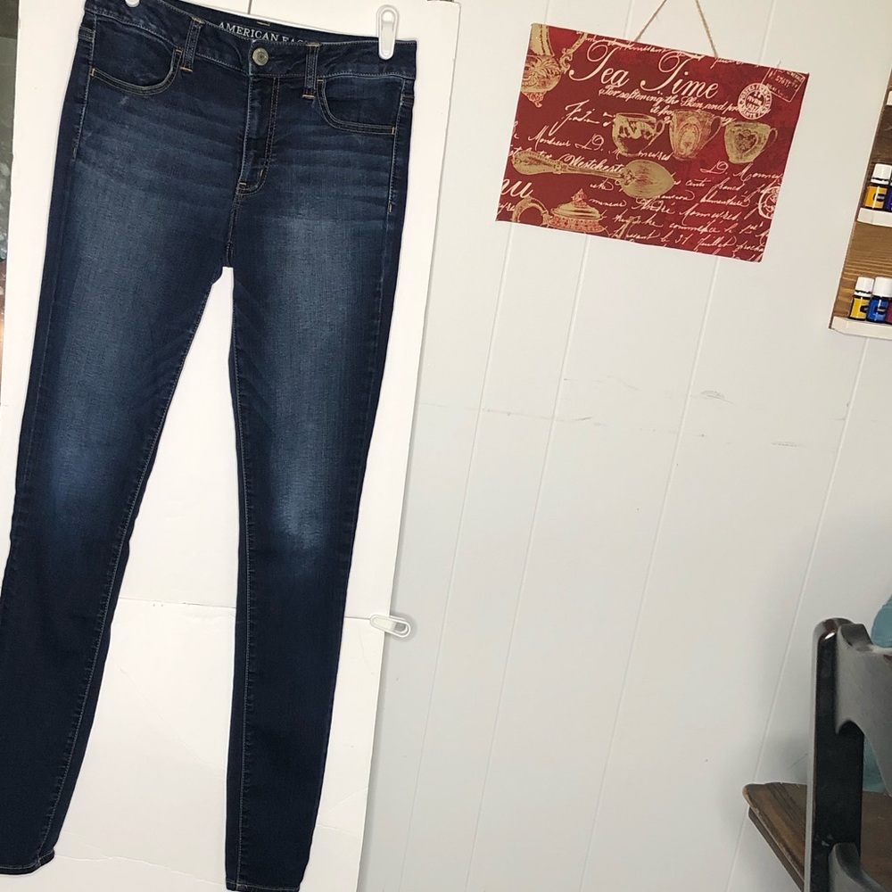 american eagle hi-rise jegging size 6 x-lo…